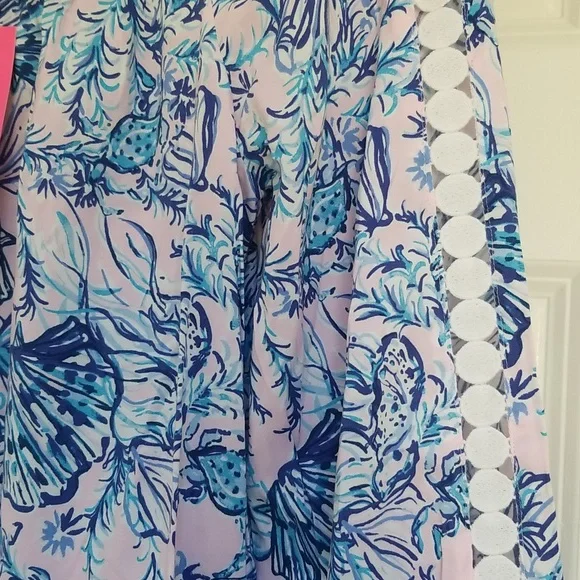 Lilly Pulitzer Remmy Tunic Dress Magnolia Lilac A Little Jelly M - Picture 6 of 12